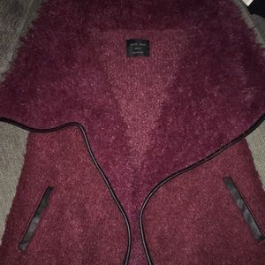 Love Tree faux fur sleeveless vest